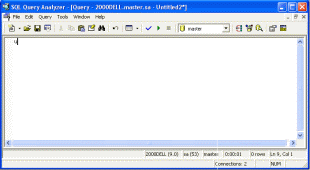 Microsoft SQL Query Analyzer example screenshot